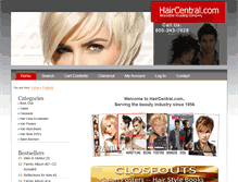 Tablet Screenshot of haircentral.com